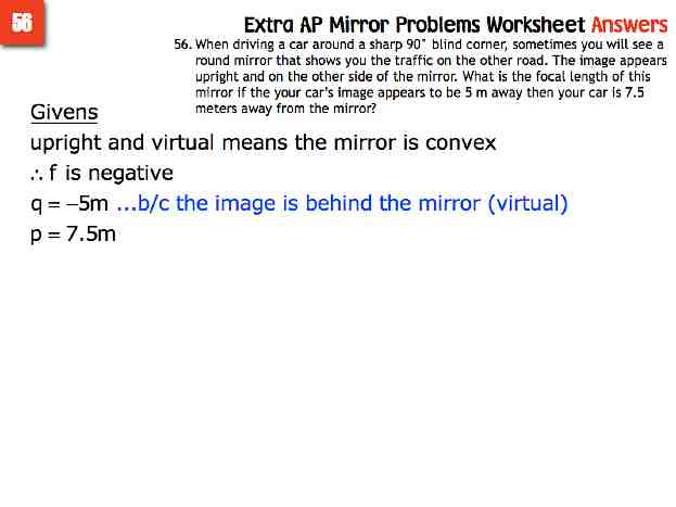 AP Extra Mirror Probs Answers.013-001